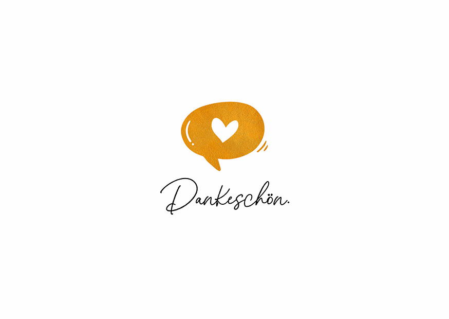 DANKESCHÖN HERZGEDANKENBLASE