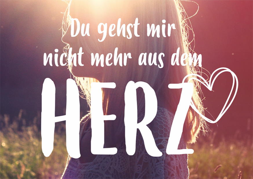 DU GEHST MIR NICHT MEHR AUS DEM HERZ