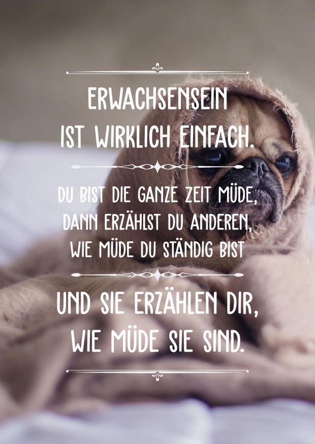 ERWACHSENSEIN IST WIRKLICH EINFACH