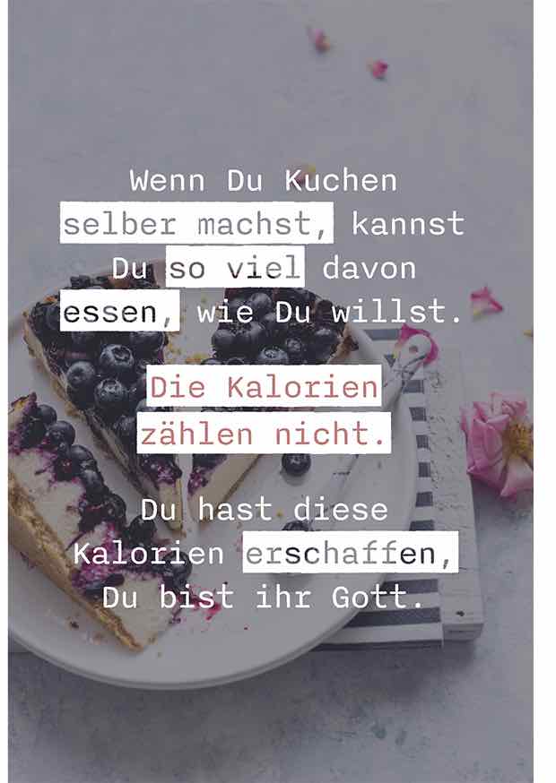 Wenn Du Kuchen Selber Machst, Kannst Du So Viel