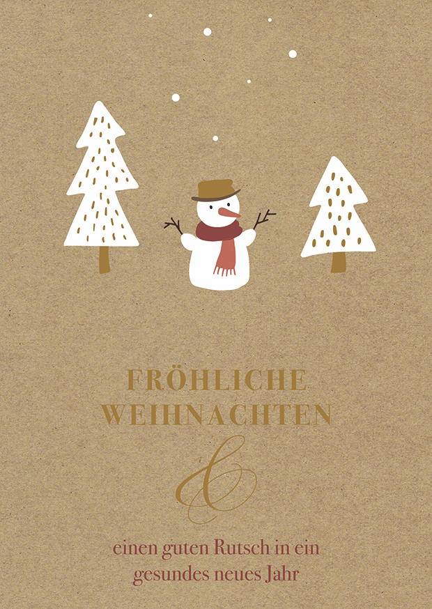 SCHNEEMANN IM WALD
