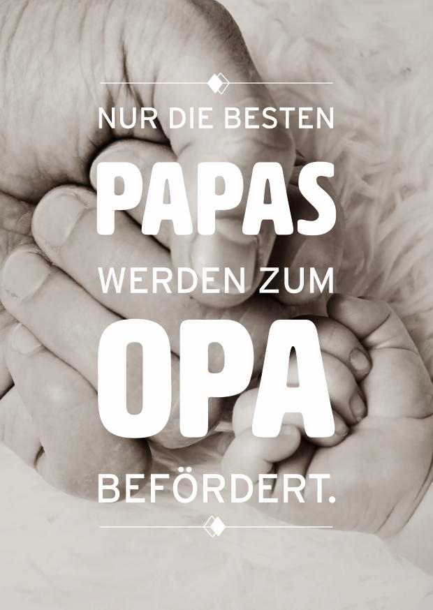 NUR DIE BESTEN PAPAS WERDEN OPA