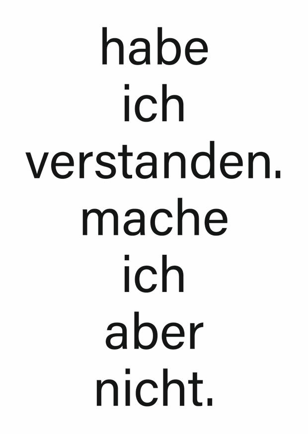 MACHE ICH ABER NICHT