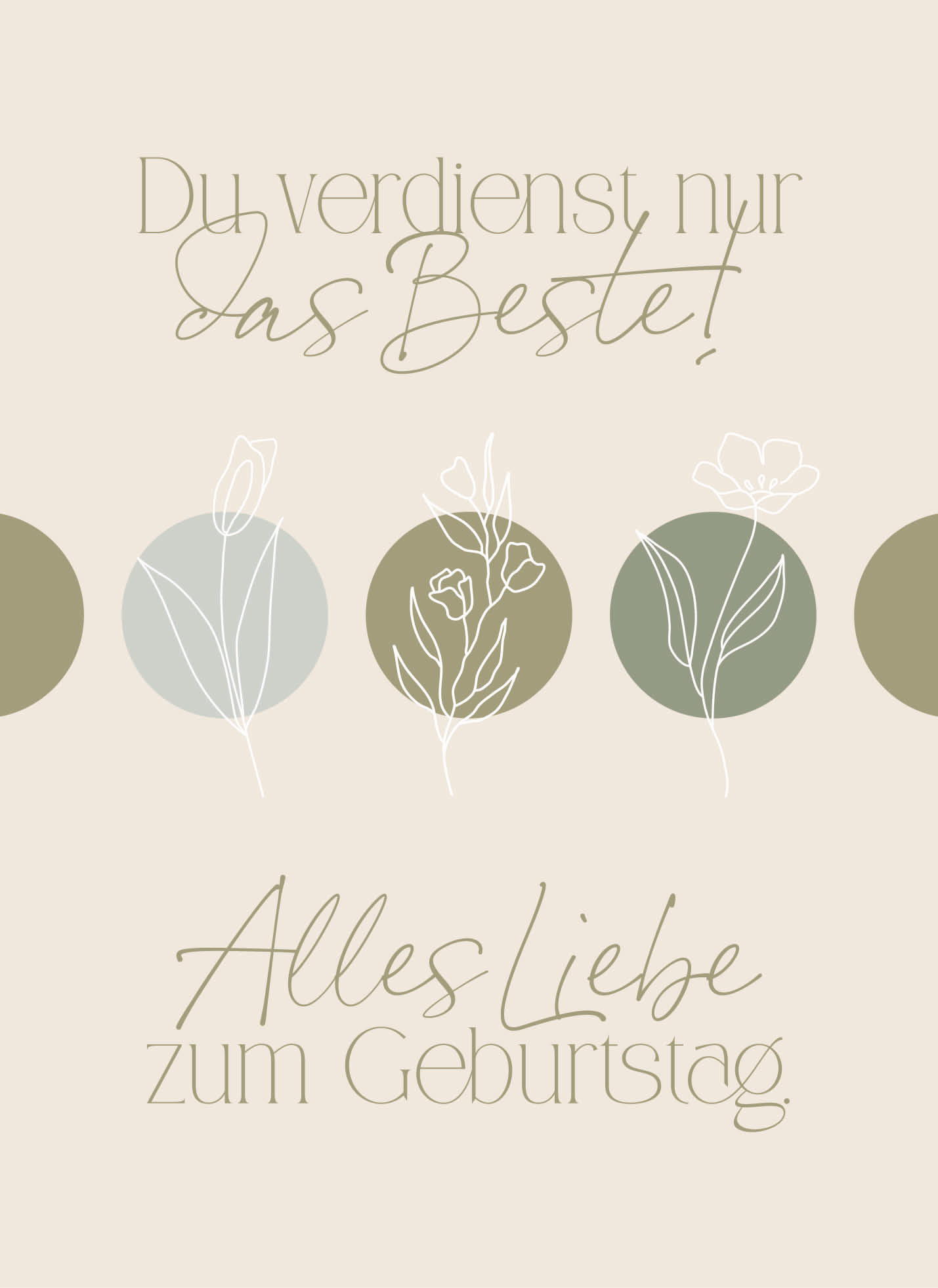 Du Verdienst Nur Das Beste! Alles Liebe