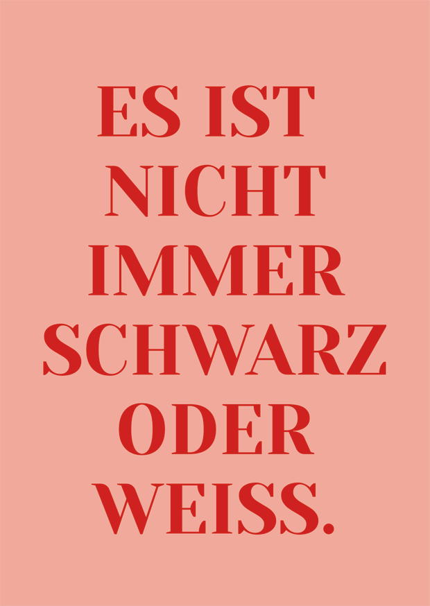 SCHWARZ ODER WEISS