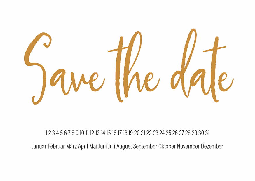 SAVE THE DATE