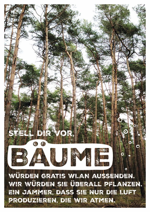 BÄUME WÜRDEN GRATIS WLAN AUSSENDEN