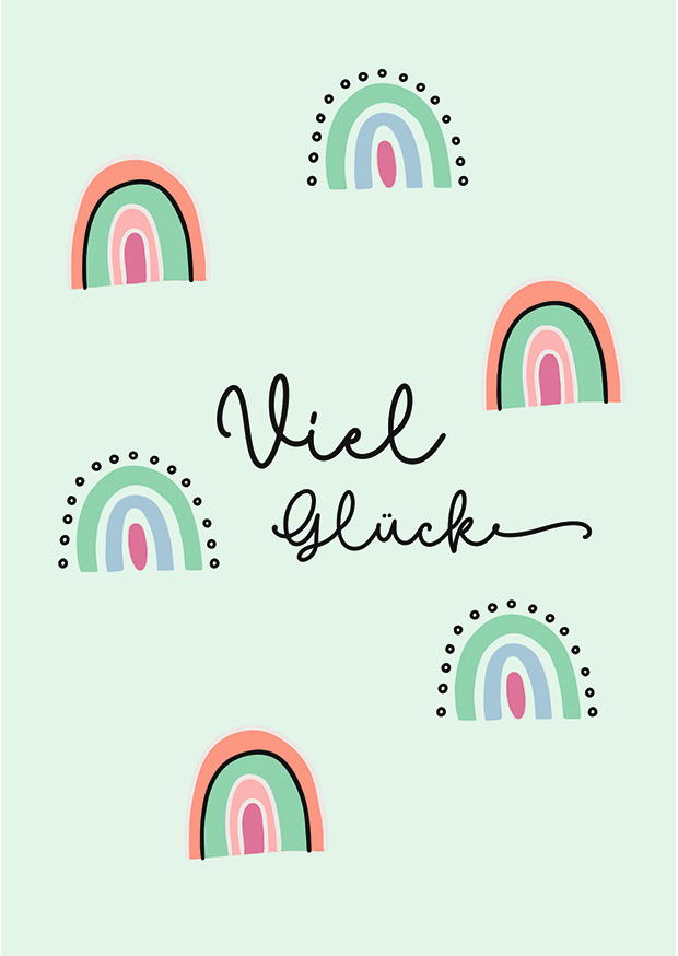 VIEL GLÜCK REGENBOGEN