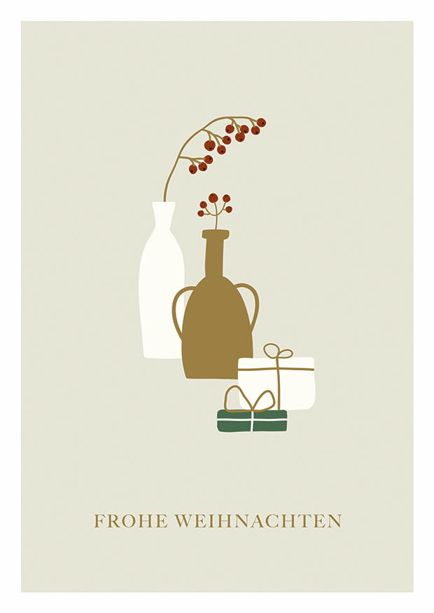 FROHE WEIHNACHTEN VASEN