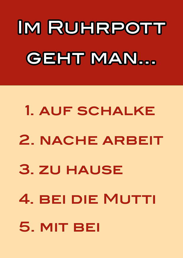 IM RUHRPOTT GEHT MAN