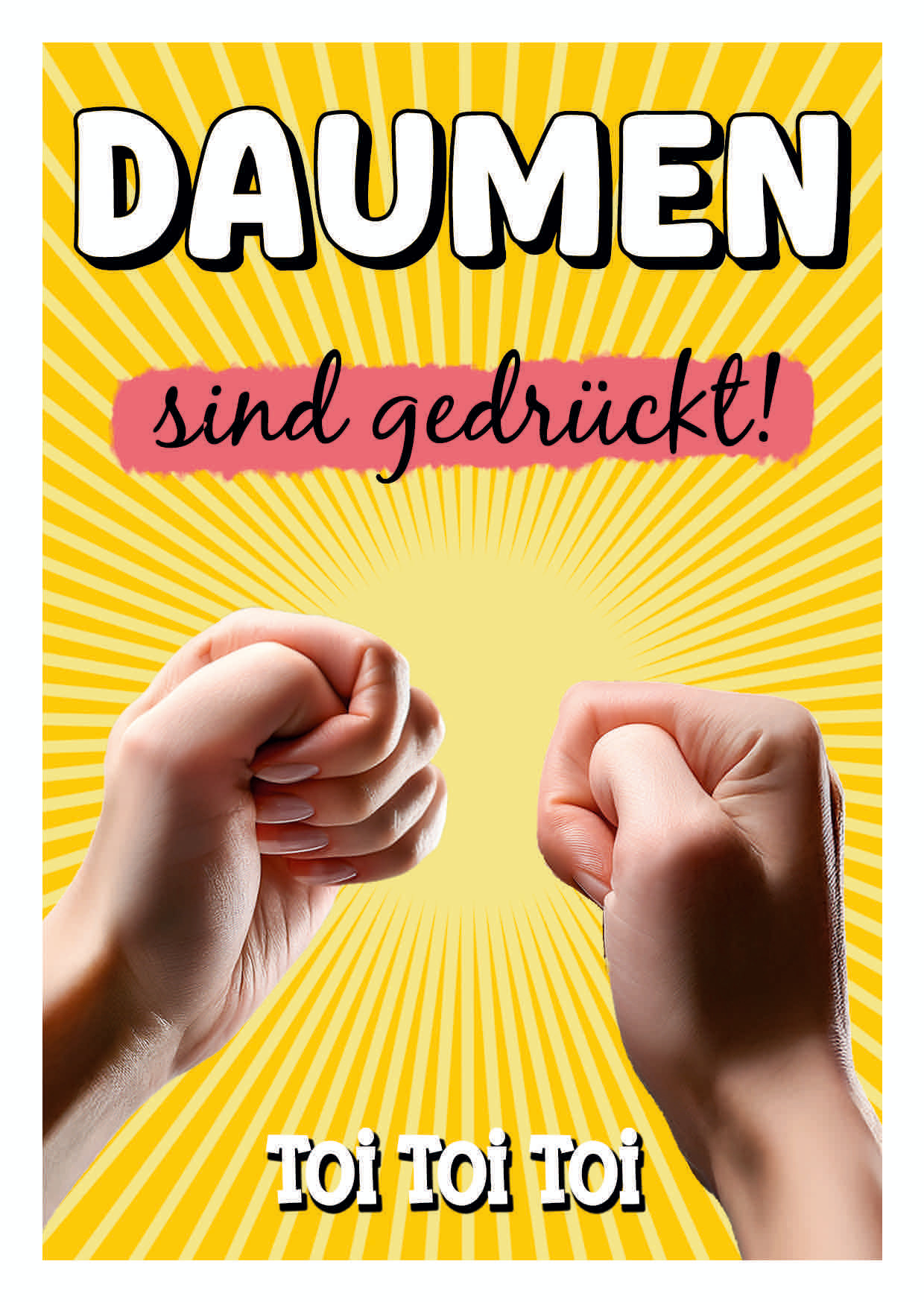 DAUMEN SIND GEDRÜCKT