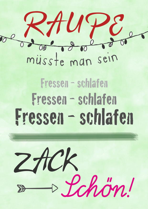 RAUPE ZACK SCHÖN!