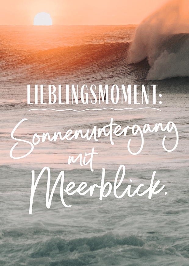 SONNENUNTERGANG MIT MEERBLICK.