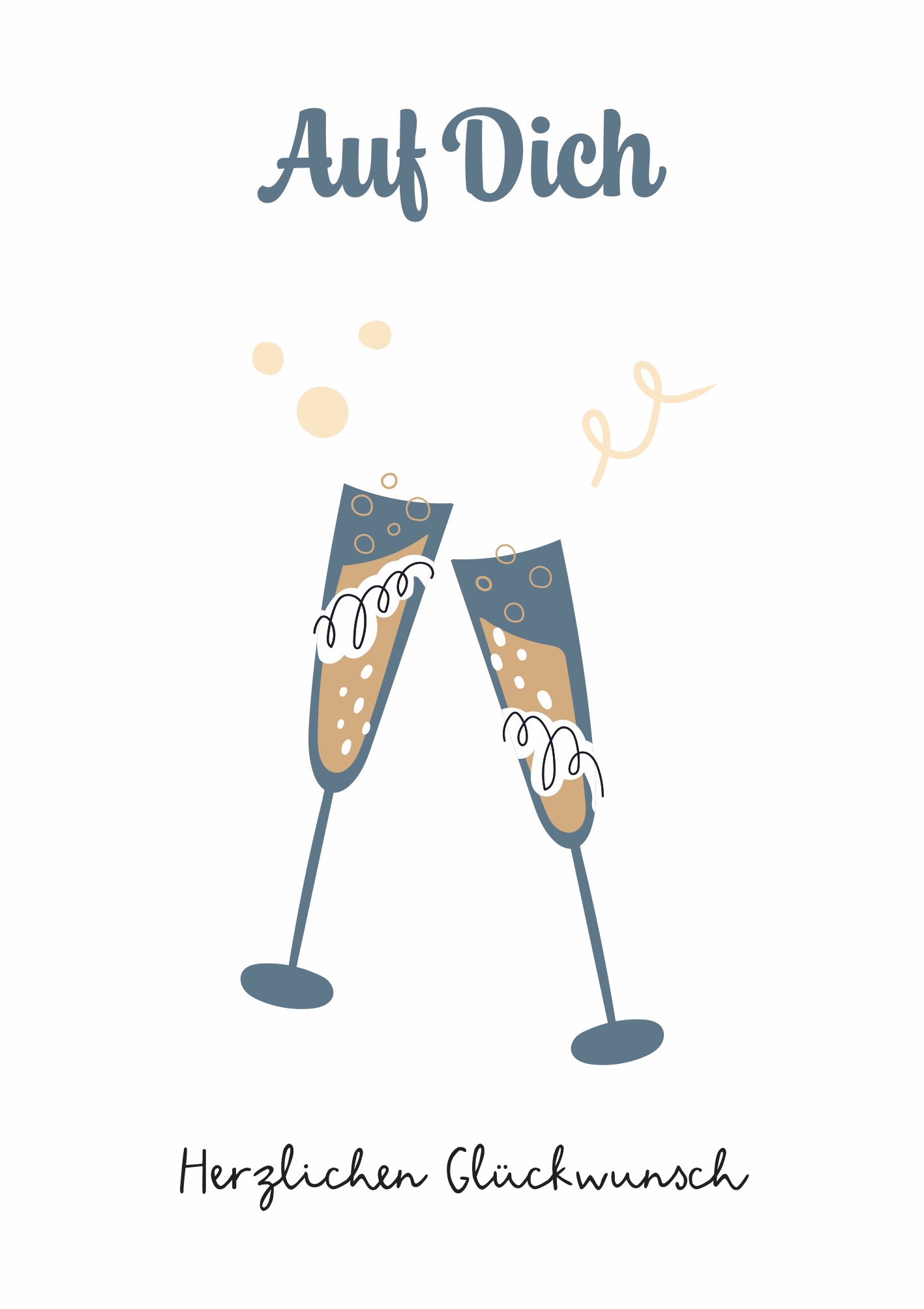 AUF DICH ZWEI GLÄSER