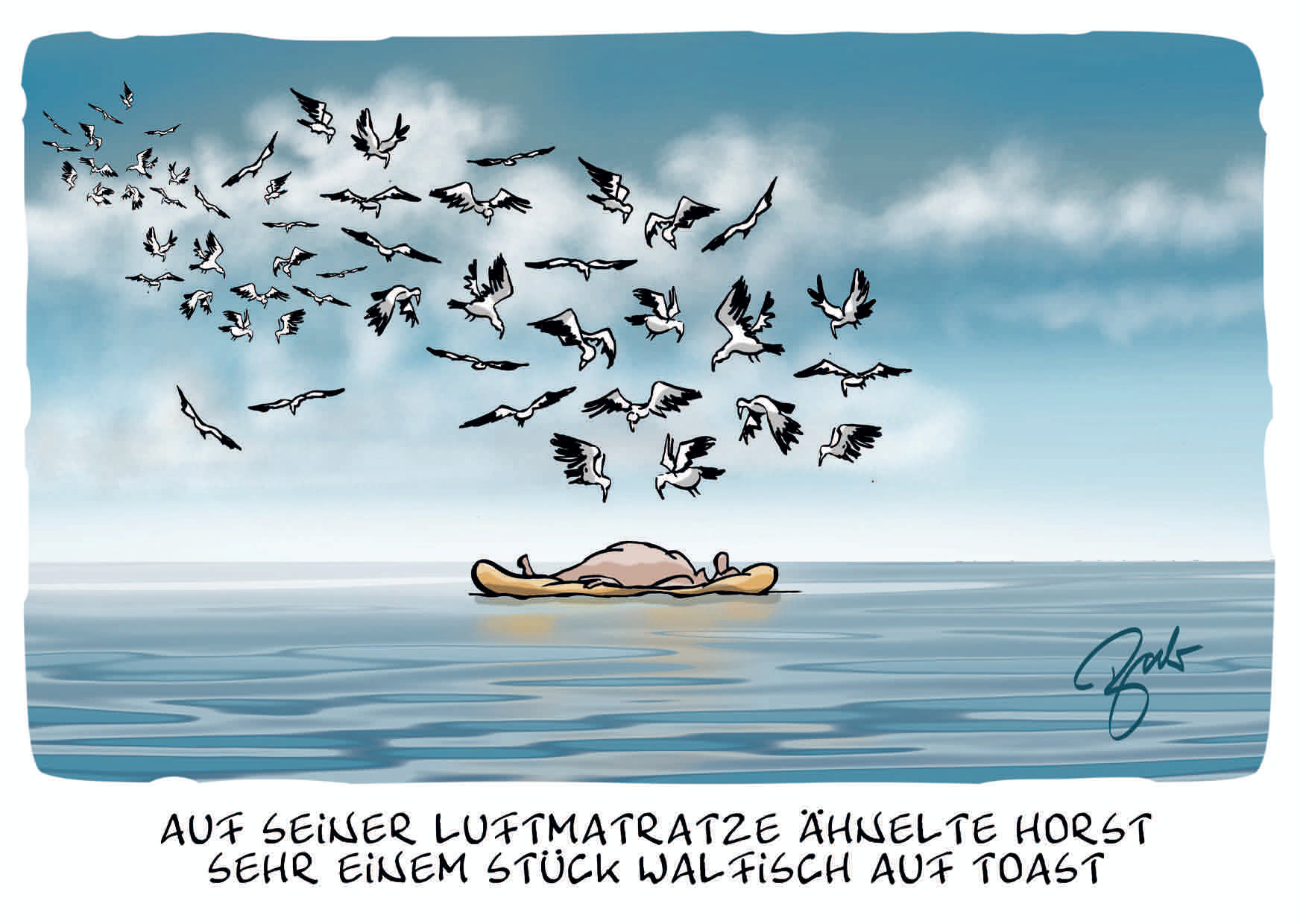 1115-4017 WALFISCH AUF TOAST