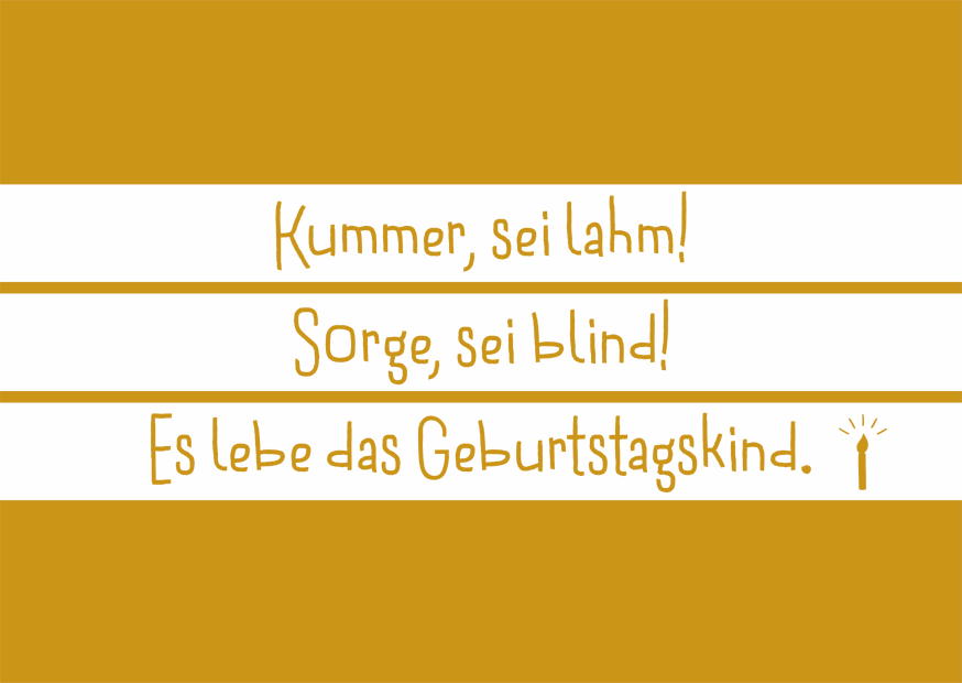 KUMMER, SEI LAHM