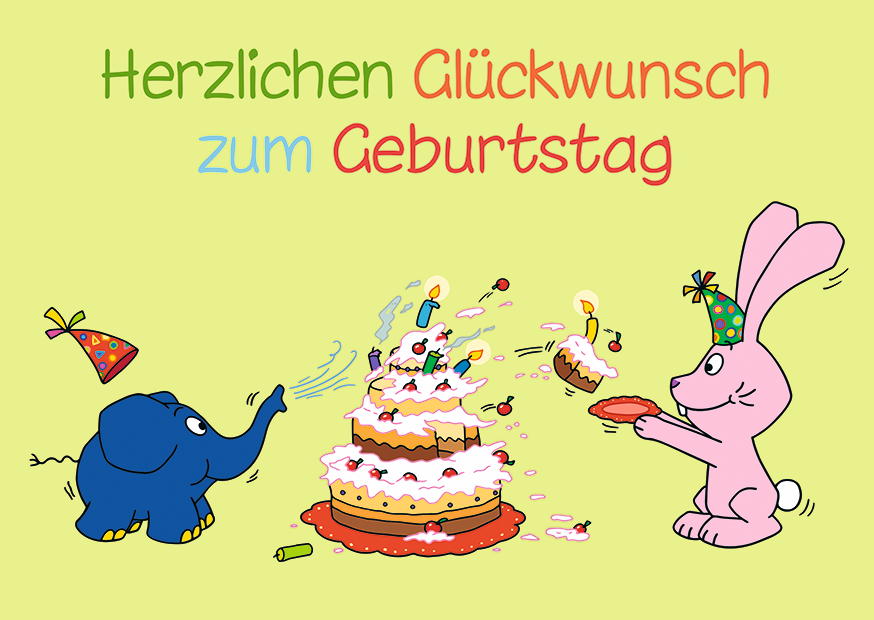 Elefant Und Hase Torte Pusten