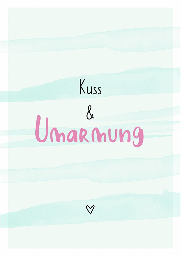 Kuss Und Umarmung