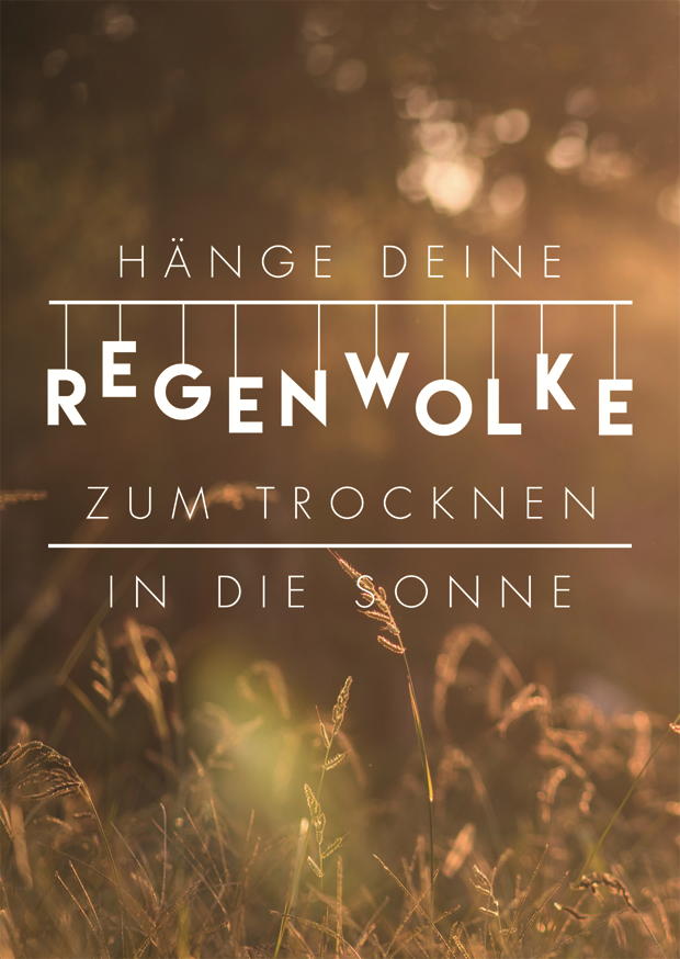Regenwolke Zum Trocknen In Die Sonne