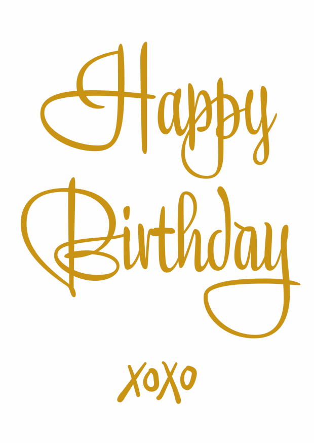 HAPPY BIRTHDAY XOXO
