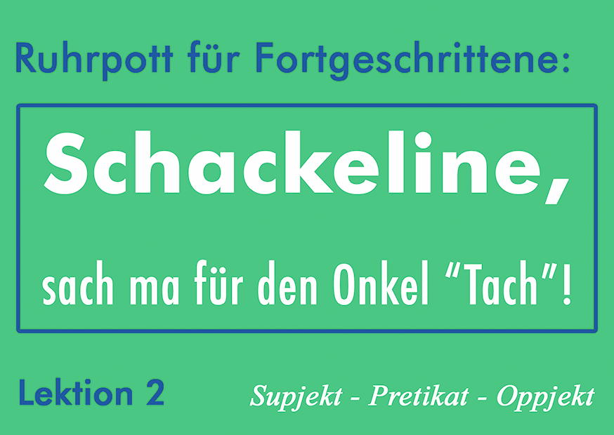 RUHRPOTT FÜR FORTGESCHRITTENE