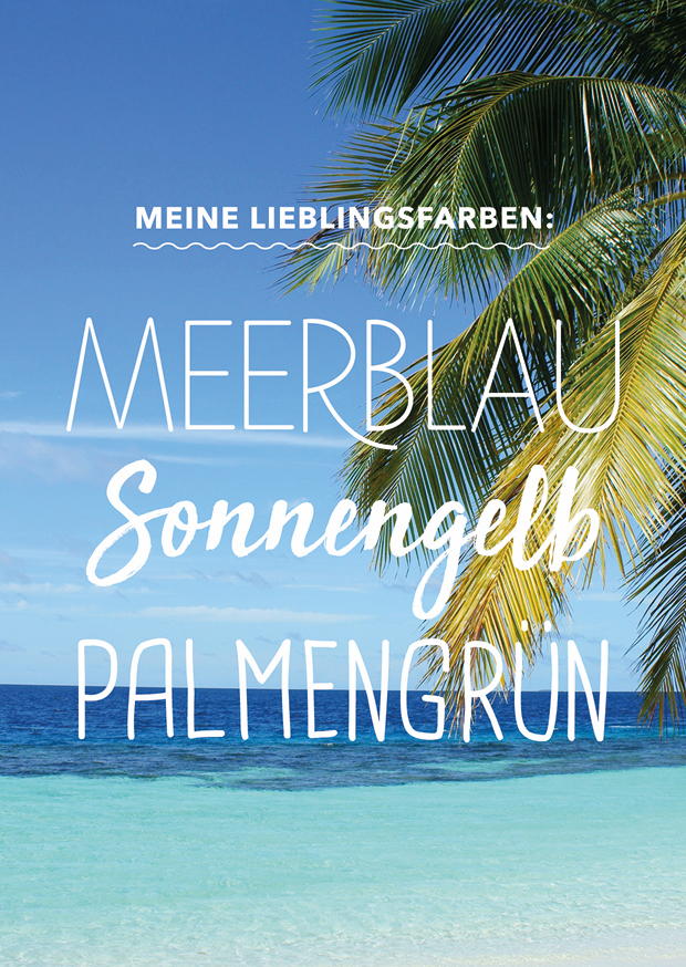 MEINE LIEBLINGSFARBEN: MEERBLAU