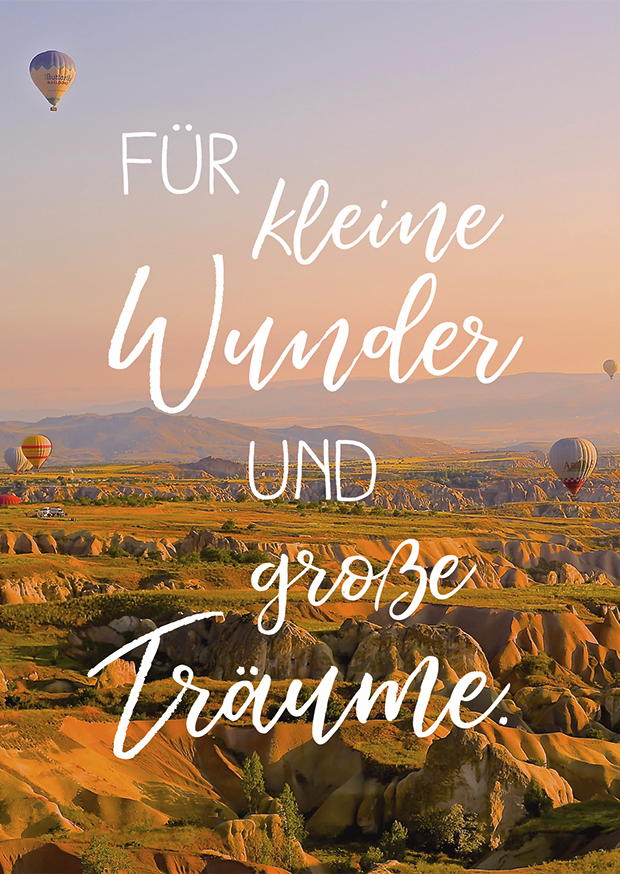 FÜR KLEINE WUNDER UND GROSSE TRÄUME.