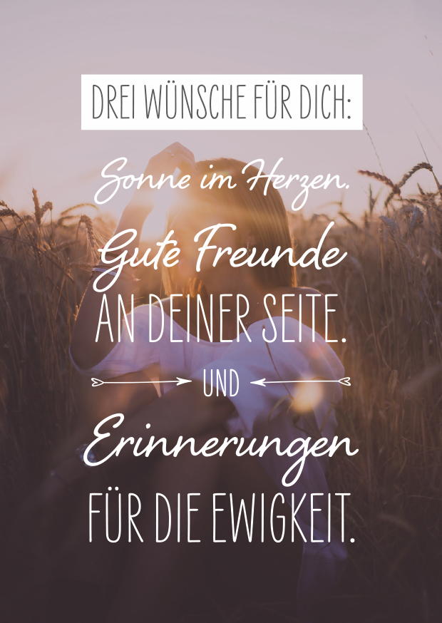 DREI WÜNSCHE FÜR DICH