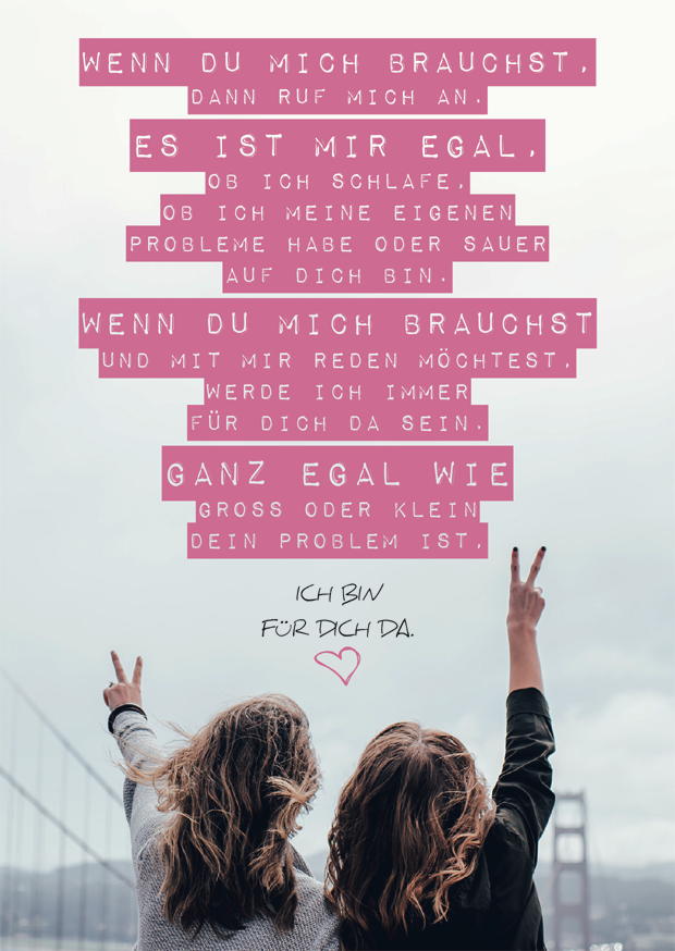ICH BIN FÜR DICH DA