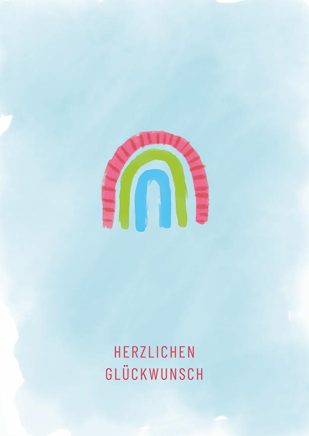 Herzlichen Glückwunsch Regenbogen
