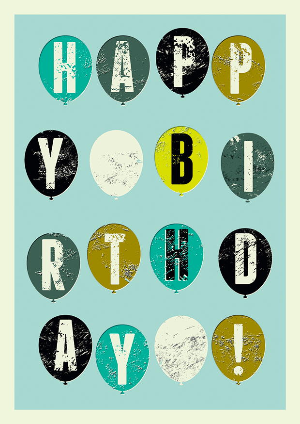 HAPPY BIRTHDAY LUFTBALLONS