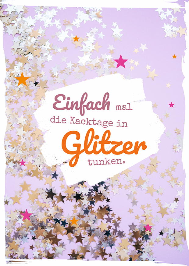 KACKTAGE IN GLITZER TUNKEN