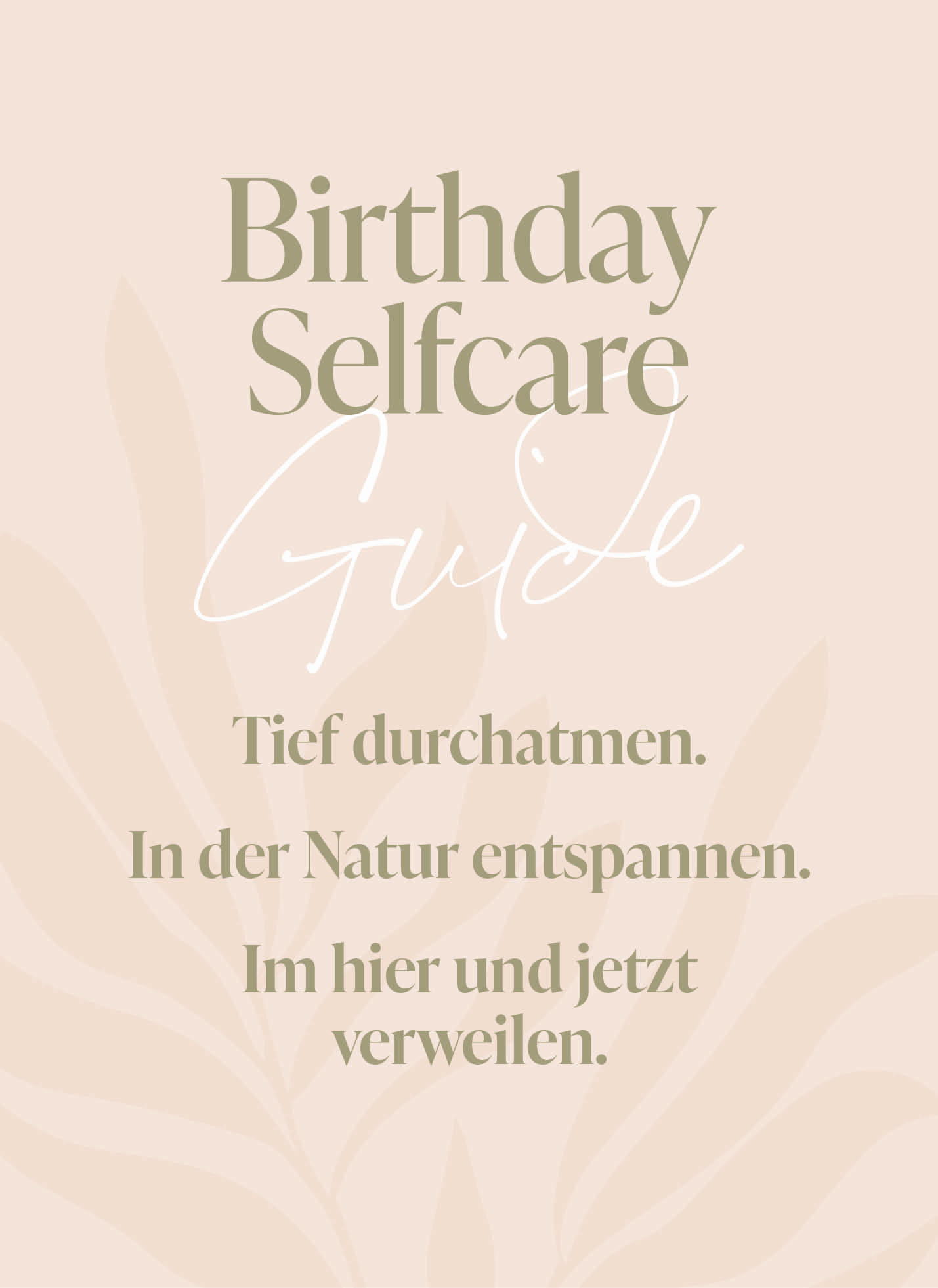 Birthday Selfcare Guide