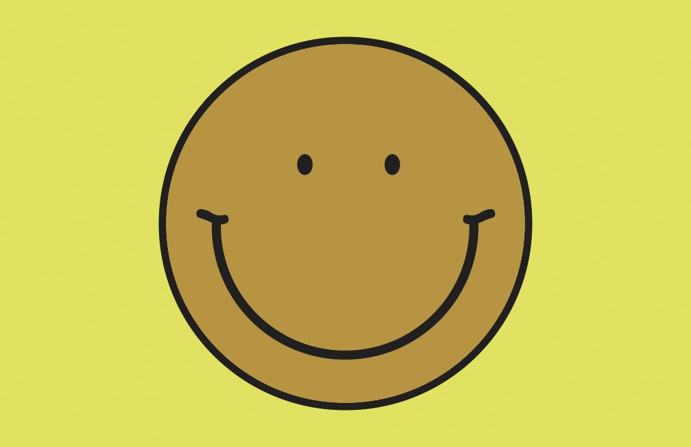 SMILEY- MAGNETE GOLD