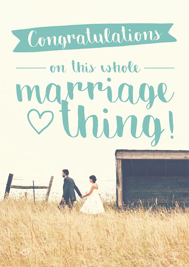 ON THIS WHOLE MARRIAGE THING