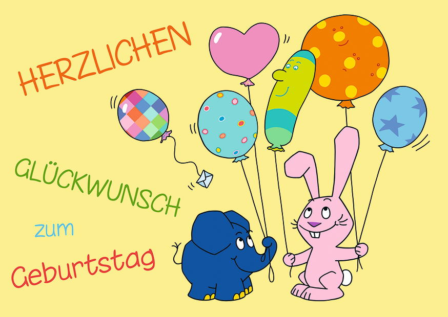 Elefant Und Hase Luftballons