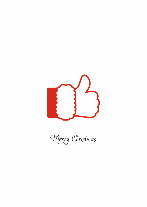 Merry Christmas Daumen Hoch