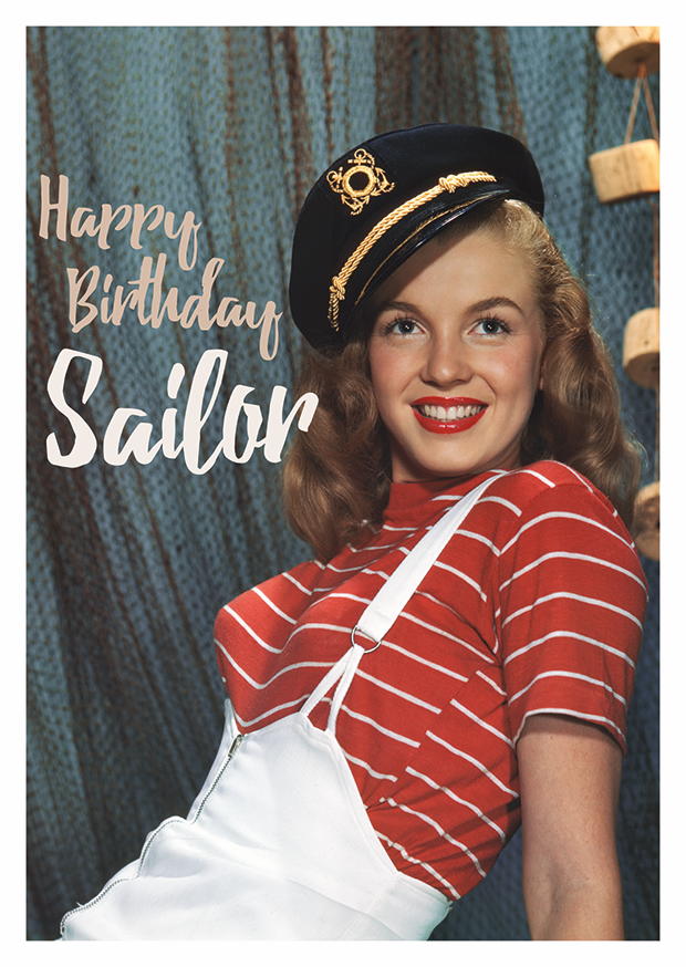 Marilyn Monroe Happy Birthday Sailor