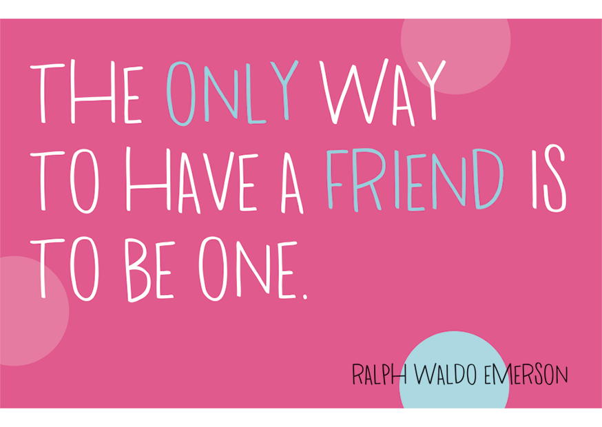THE ONLY WAY TO HAVE A FRIEND - MAGNETE