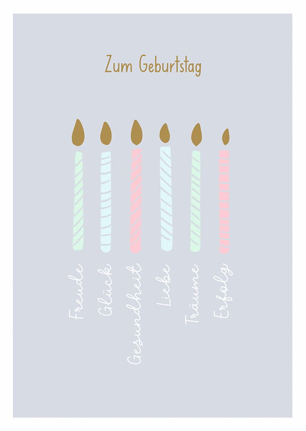 Zum Geburtstag Kerzen