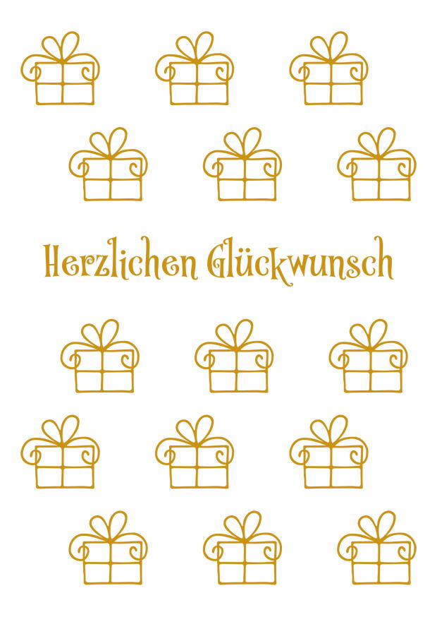 HERZLICHEN GLÜCKWUNSCH GESCHENKE