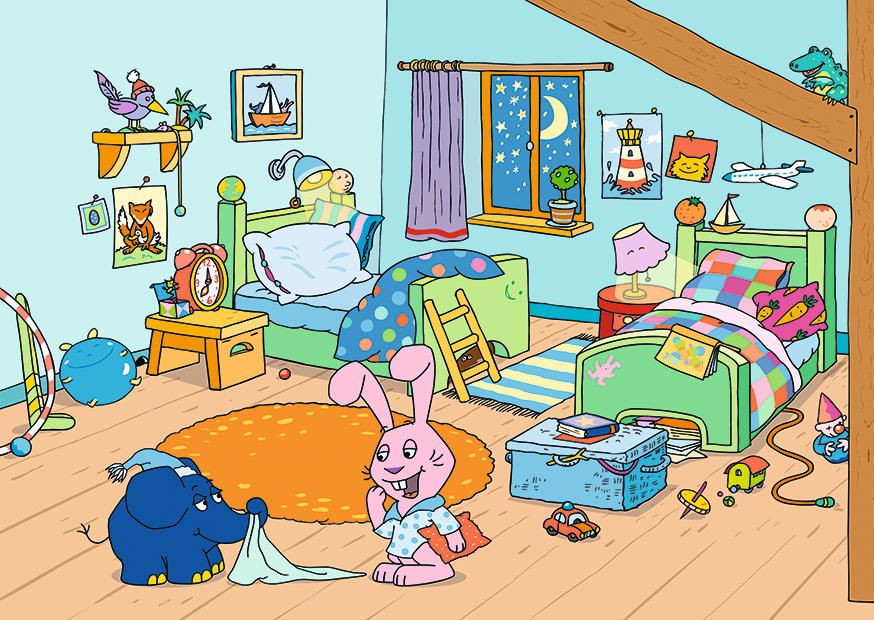 Elefant Und Hase Im Kinderzimmer