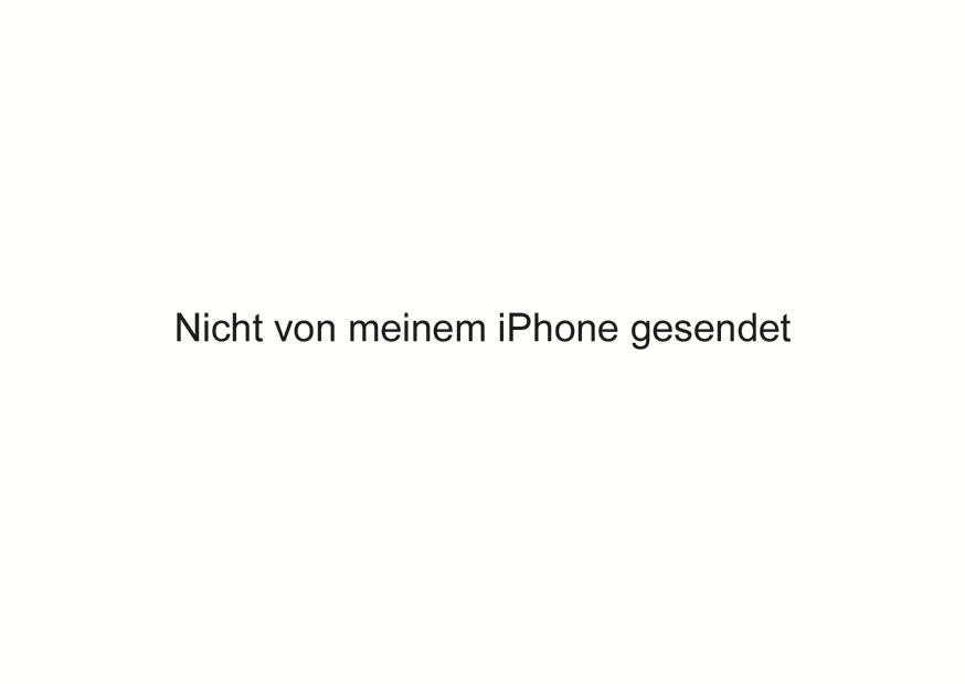 NICHT VON MEINEM IPHONE