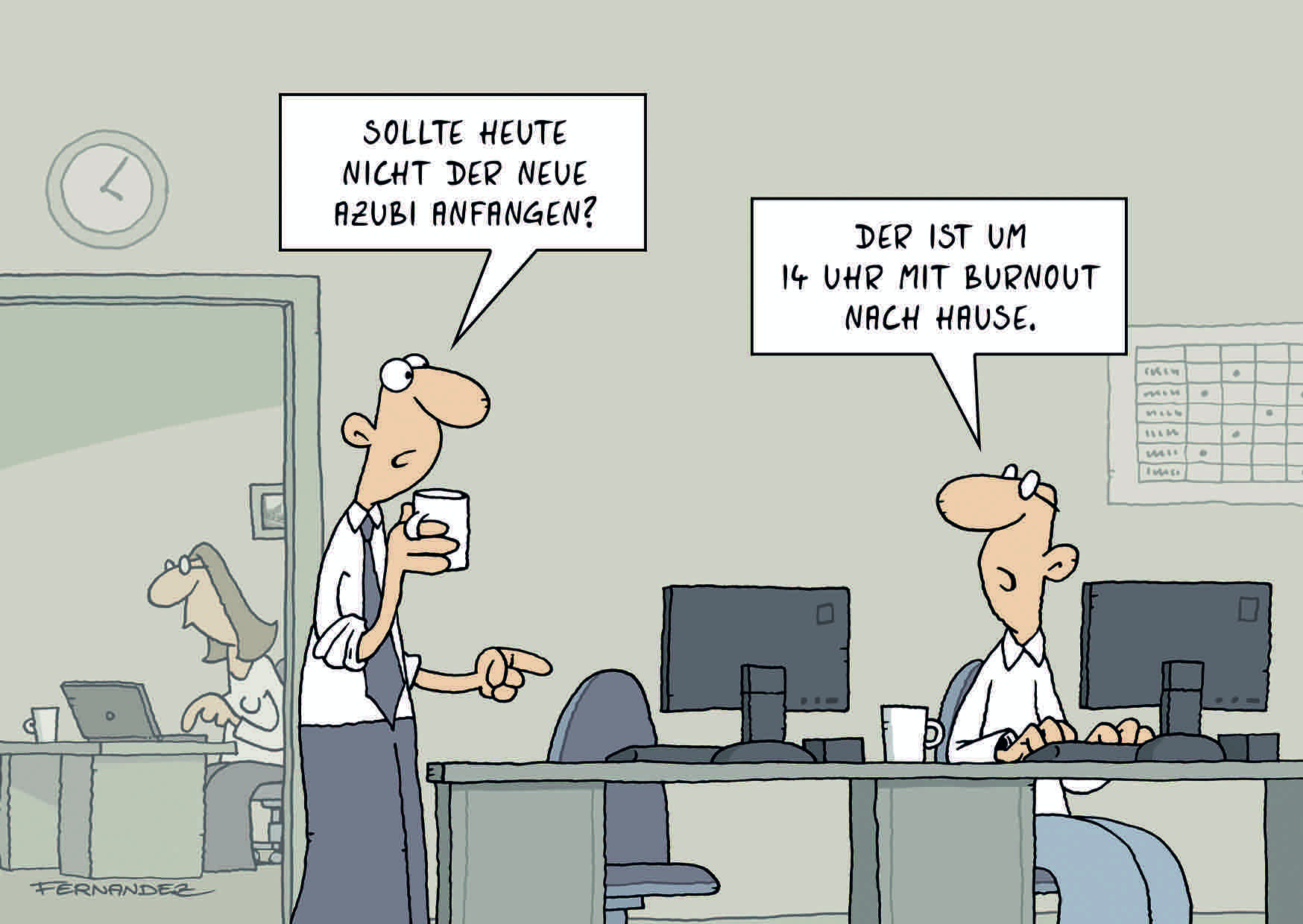 MIT BURNOUT NACH HAUSE