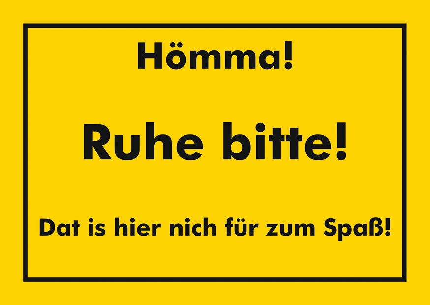 HÖMMA. RUHE BITTE