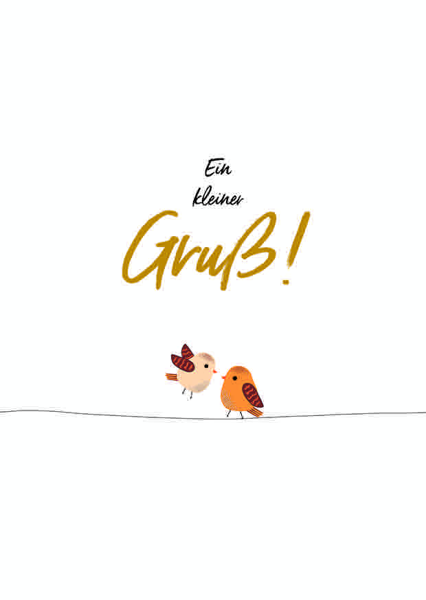 EIN KLEINER GRUß! VÖGEL