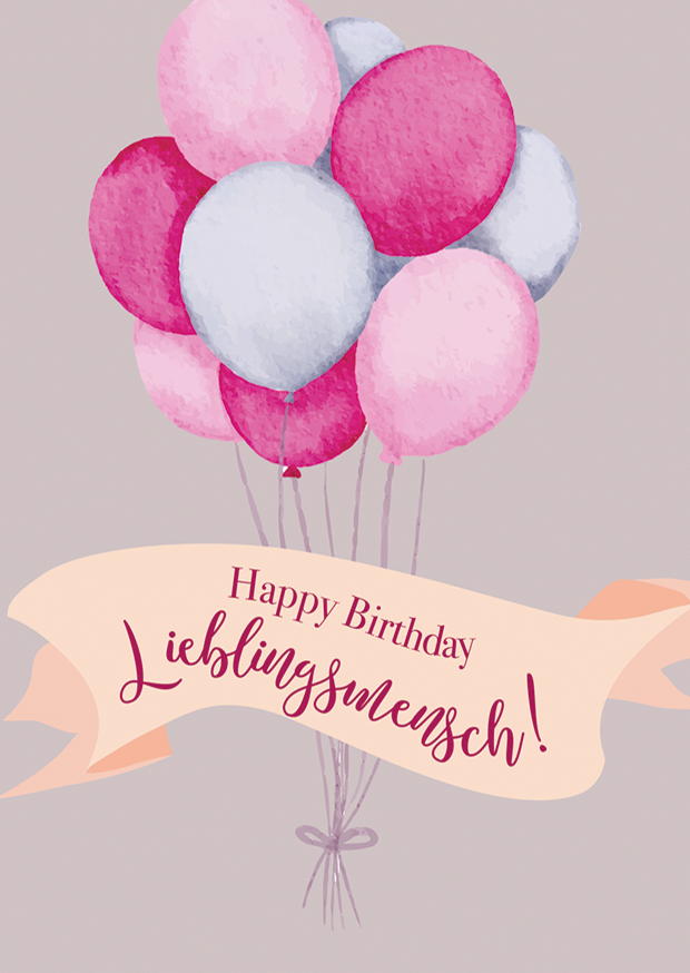 Happy Birthday Lieblingsmensch!